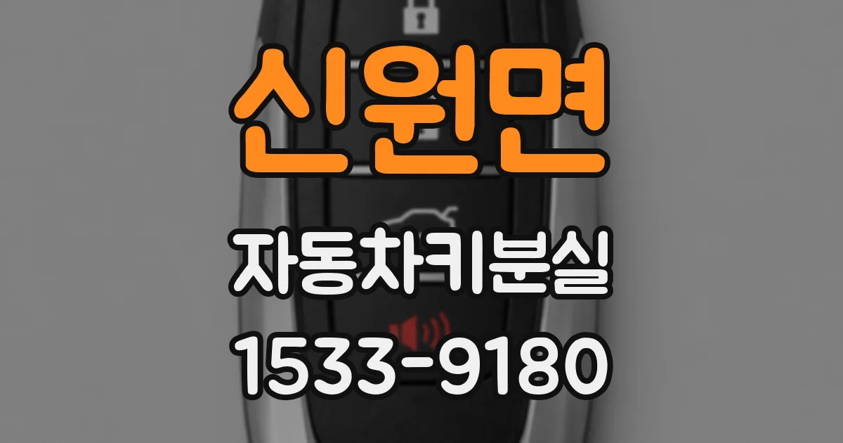신원면 자동차키분실