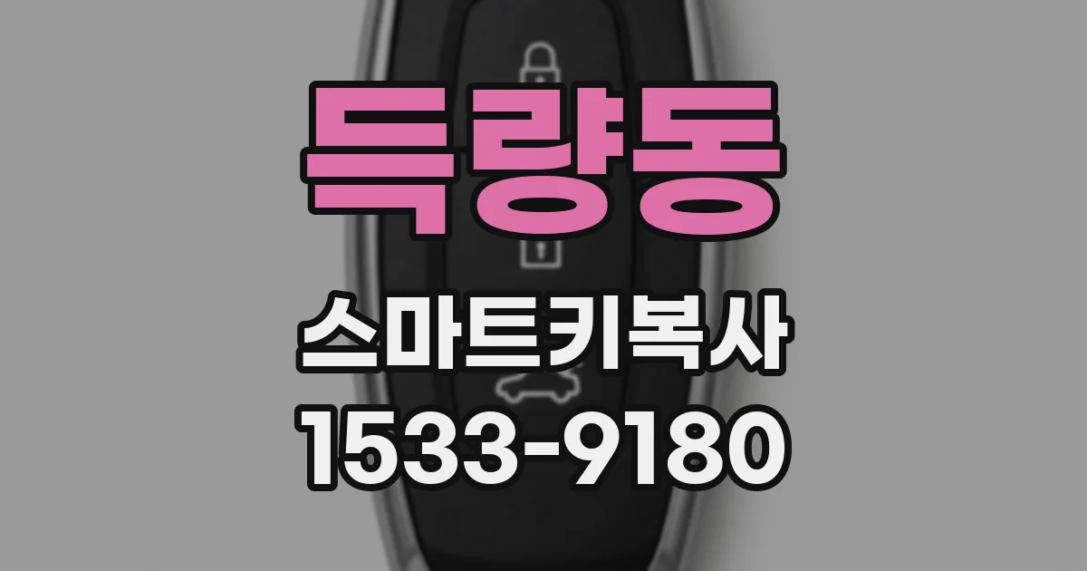 득량동 스마트키복사