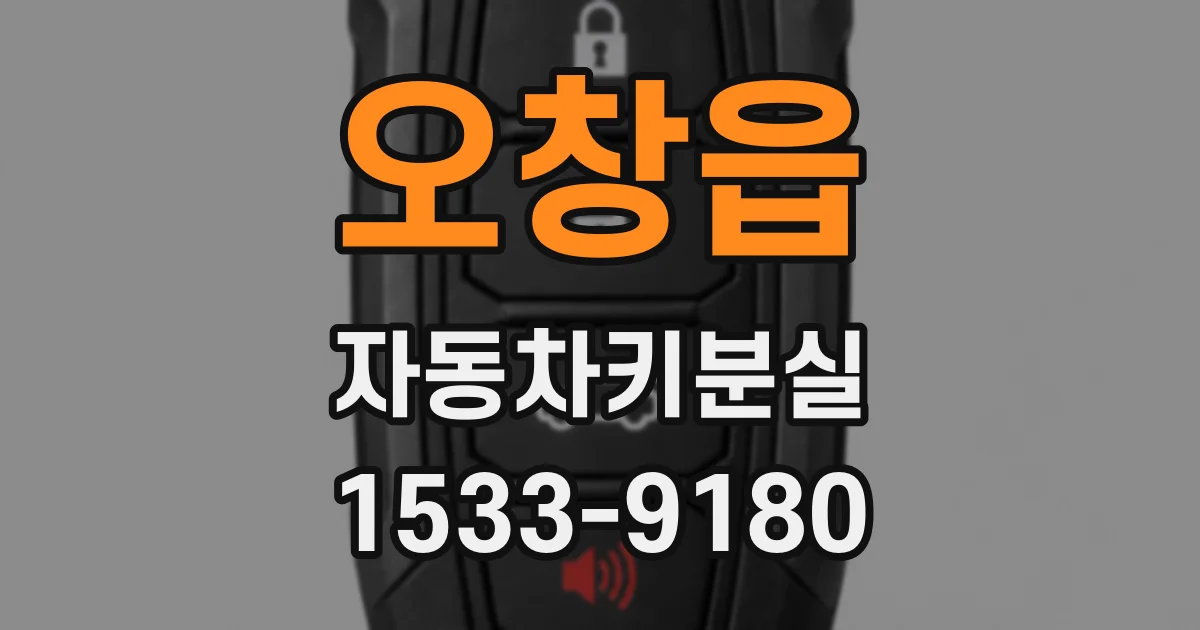 오창읍 자동차키분실