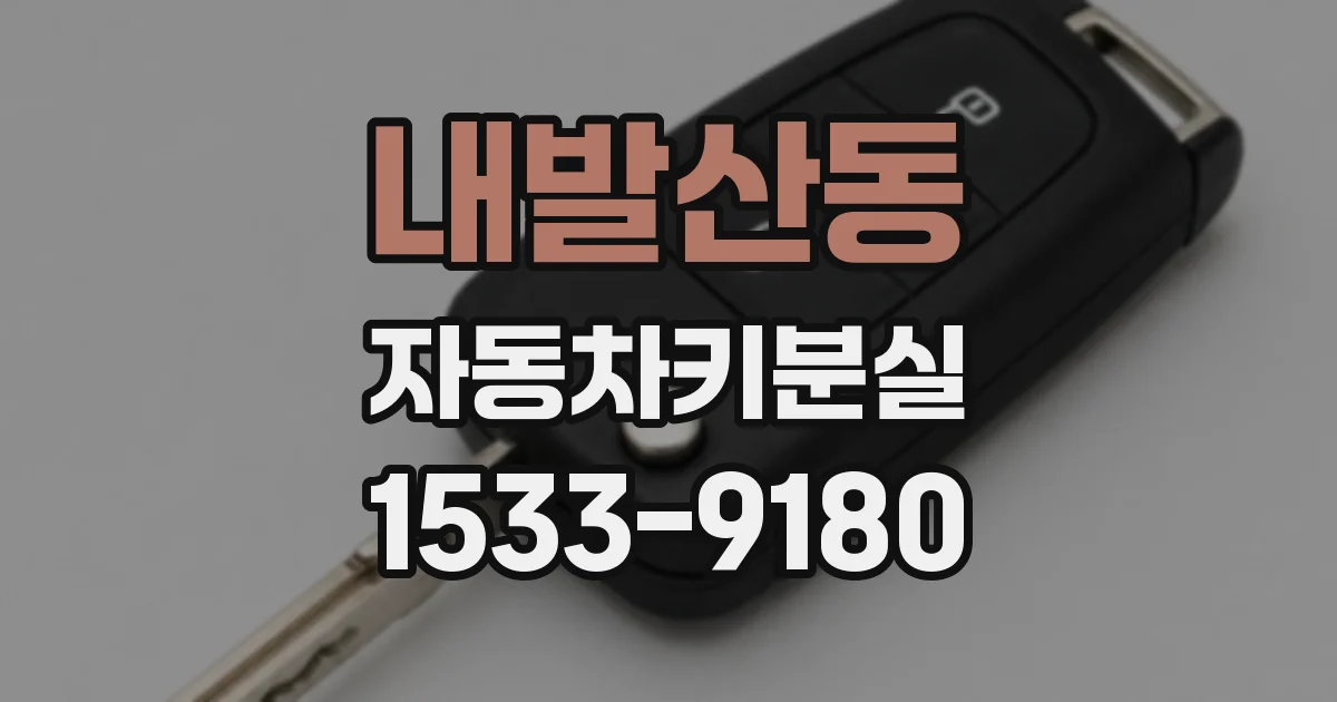 내발산동 자동차키분실