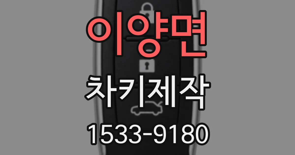 이양면 차키제작