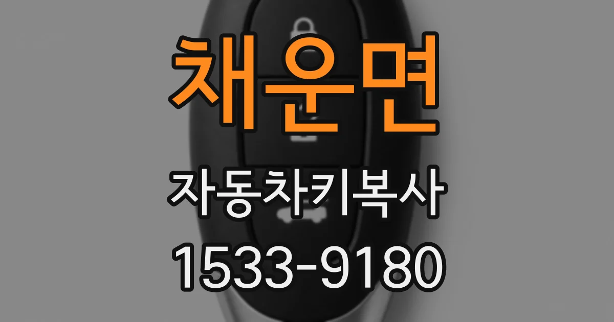 채운면 자동차키복사