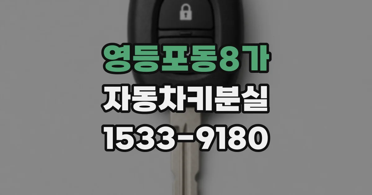 영등포동8가 자동차키분실