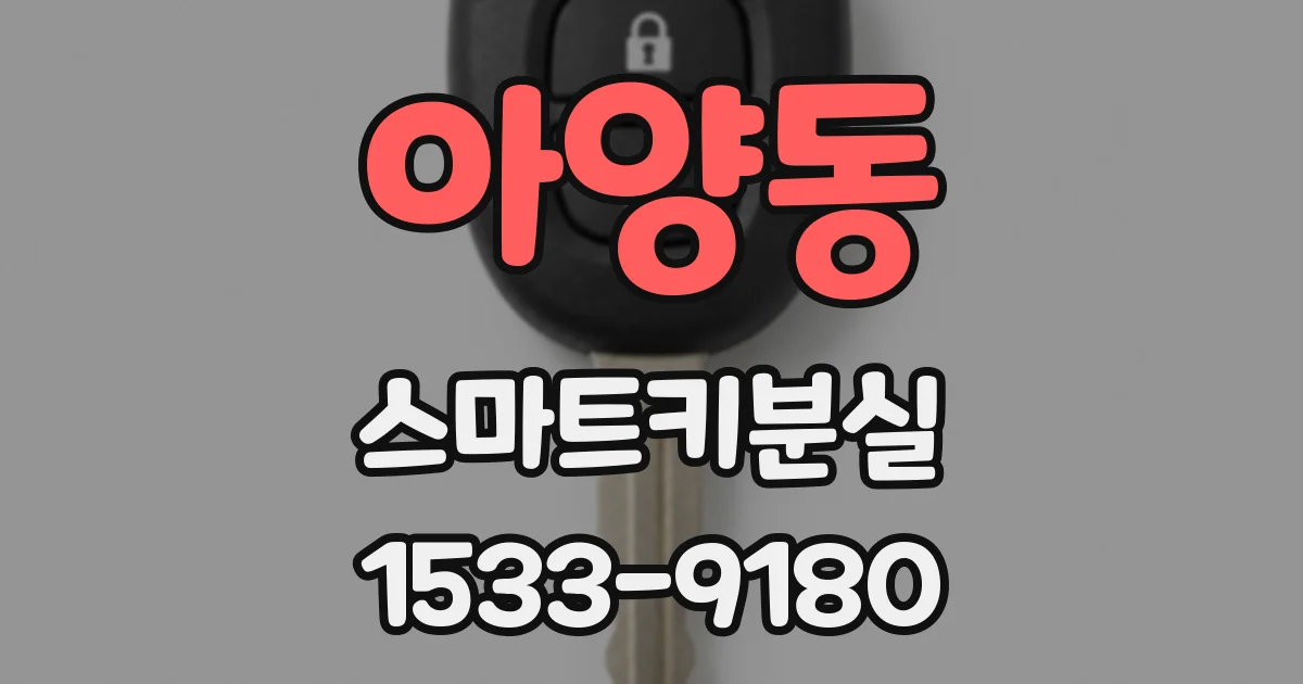 아양동 스마트키분실