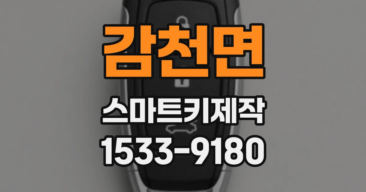 감천면 스마트키제작