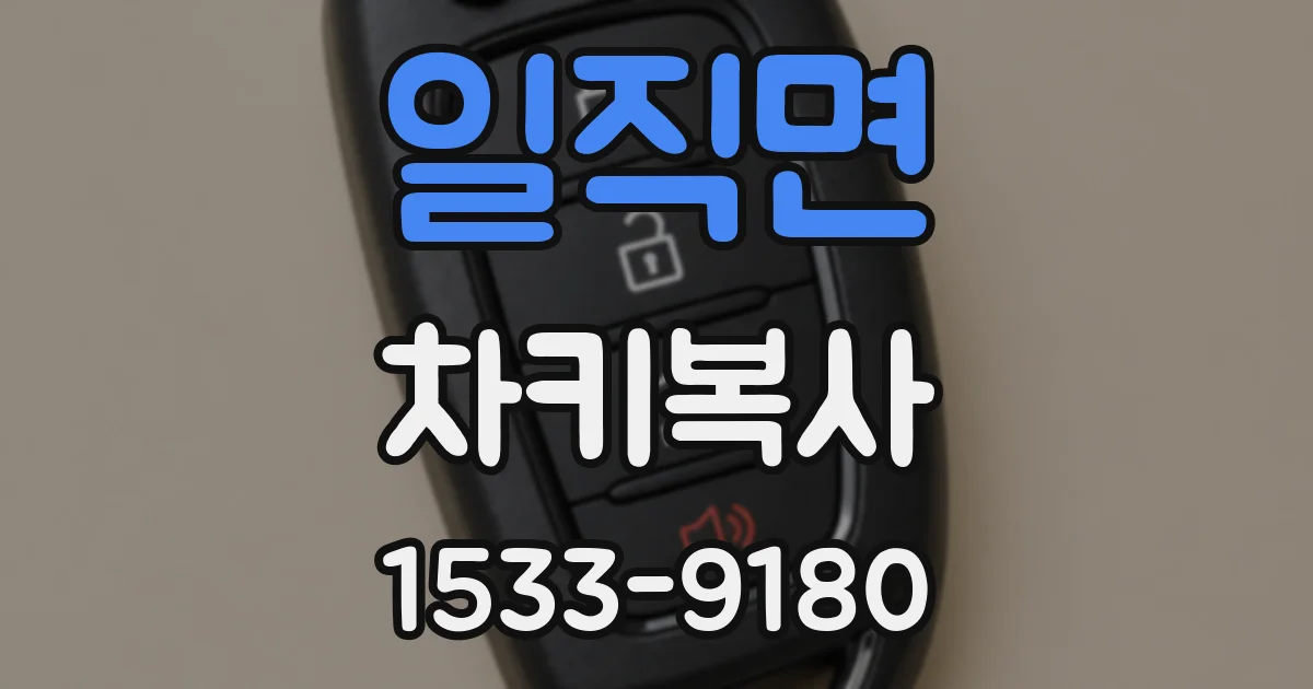 일직면 차키복사