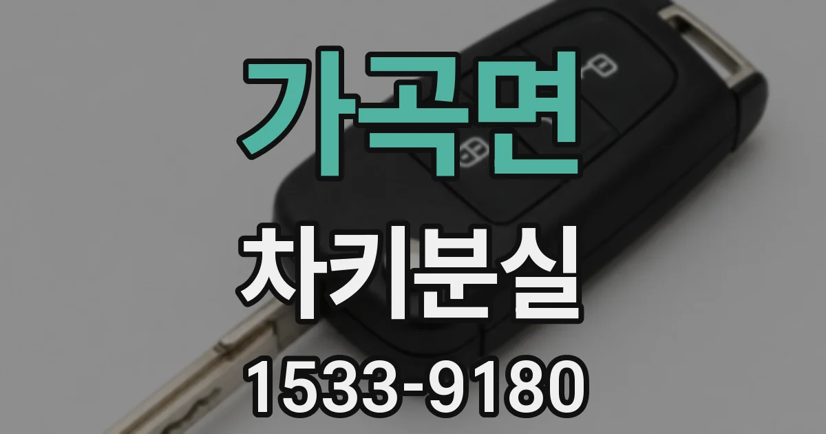 가곡면 차키분실