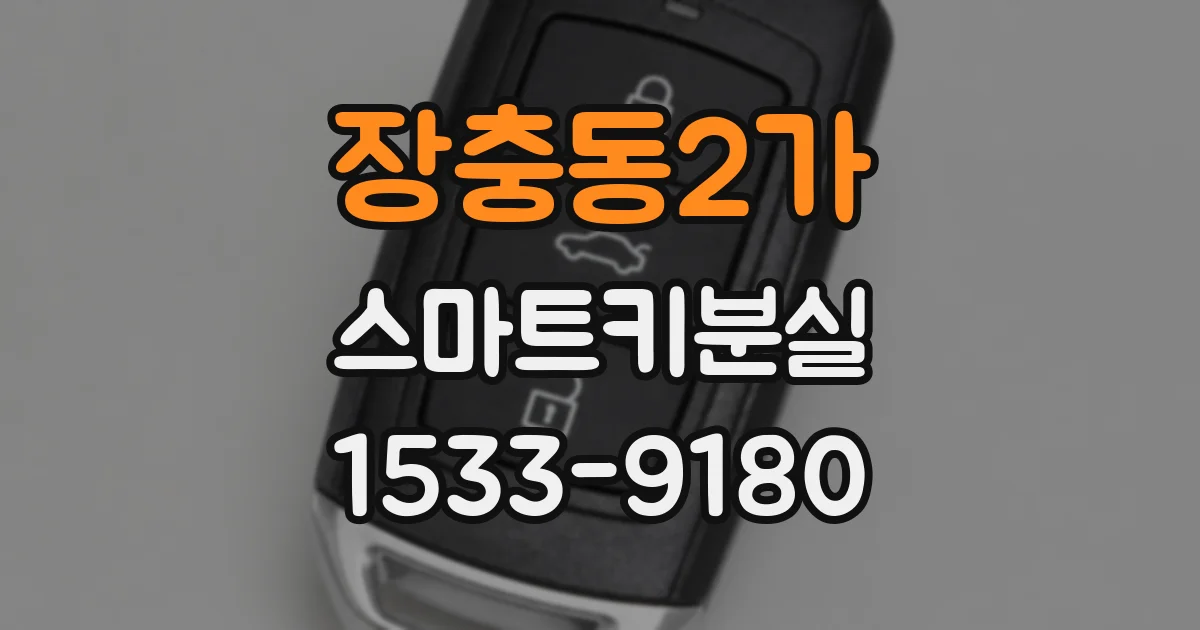 장충동2가 스마트키분실
