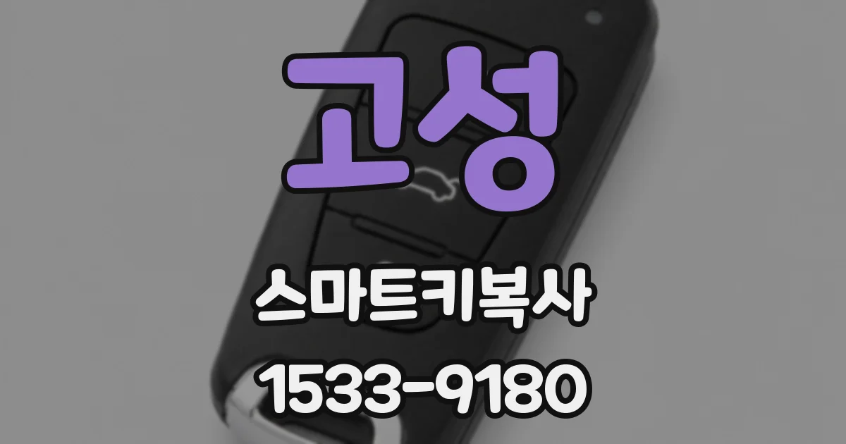 고성 스마트키복사
