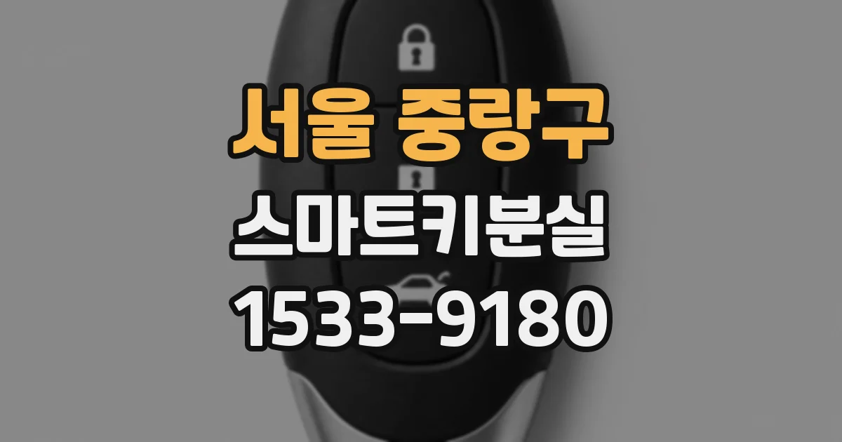 서울 중랑구 스마트키분실