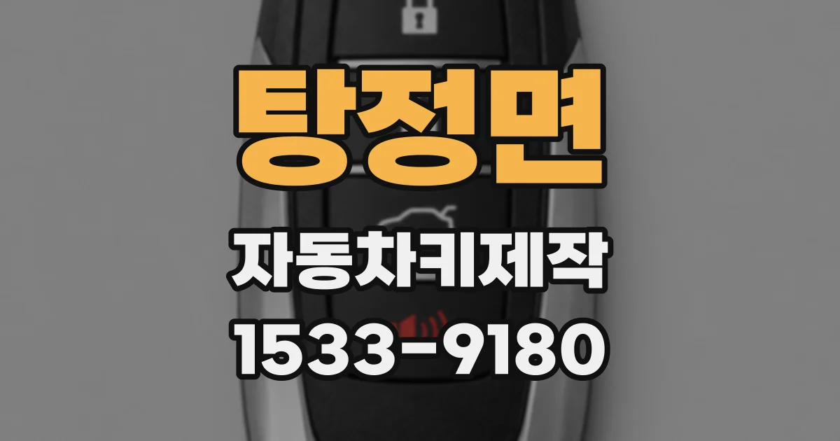 탕정면 자동차키제작