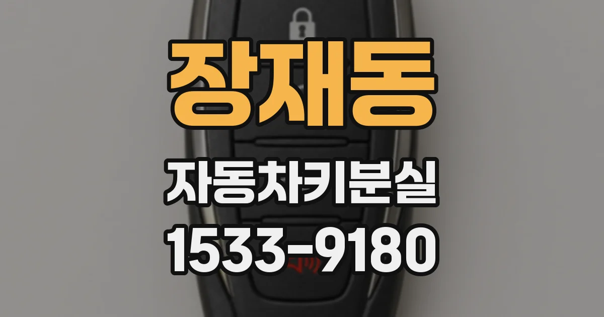 장재동 자동차키분실