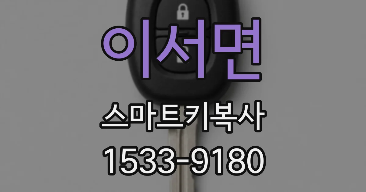 이서면 스마트키복사