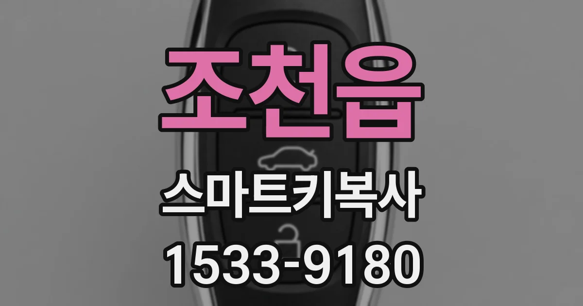조천읍 스마트키복사
