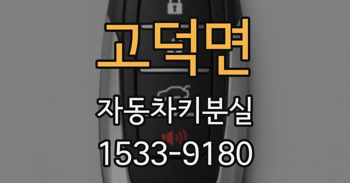 고덕면 자동차키분실