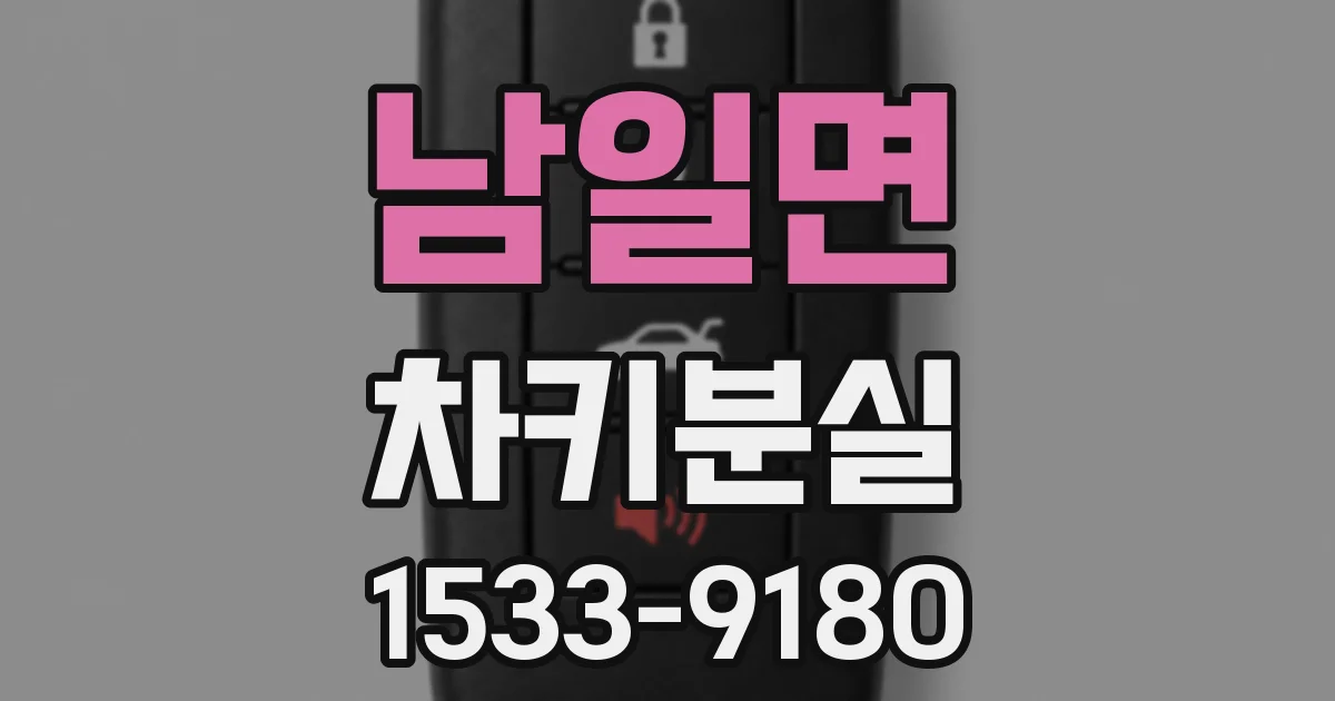 남일면 차키분실