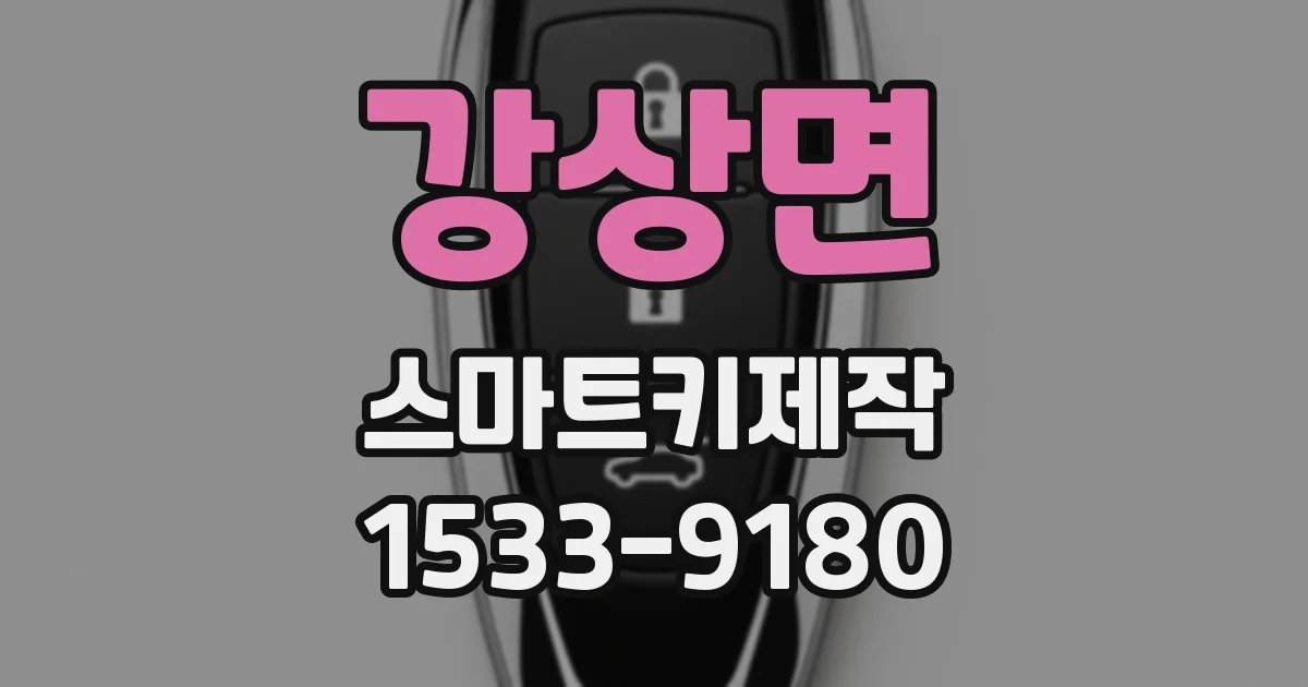 강상면 스마트키제작