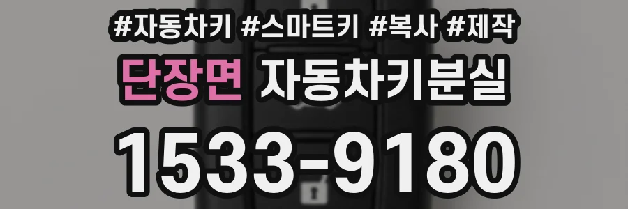 단장면 자동차키분실