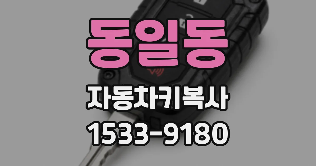 동일동 자동차키복사