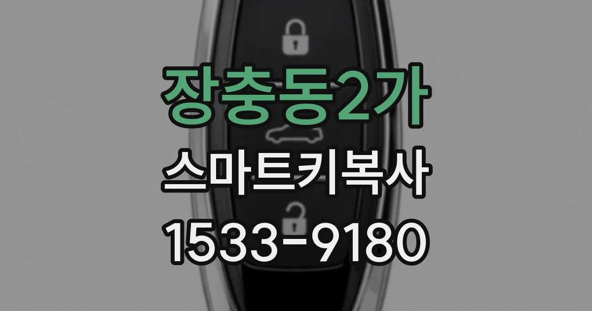 장충동2가 스마트키복사