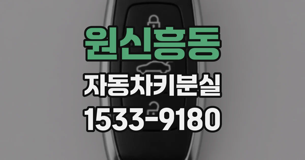 원신흥동 자동차키분실
