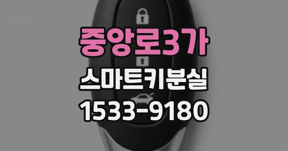 중앙로3가 스마트키분실