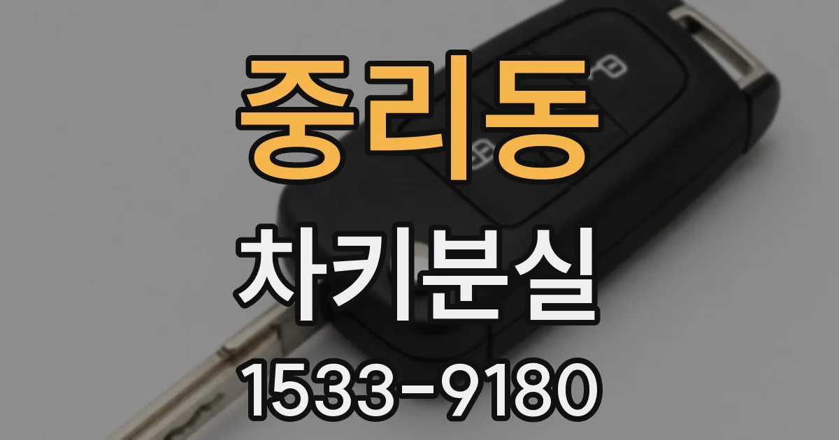 중리동 차키분실