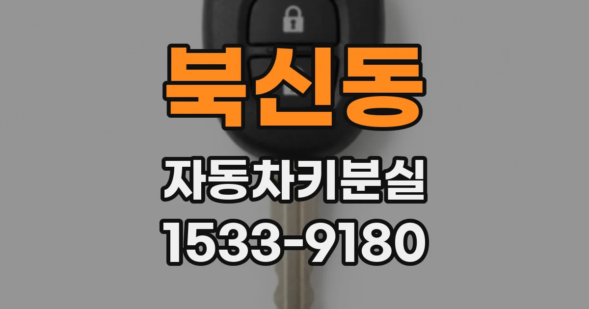 북신동 자동차키분실