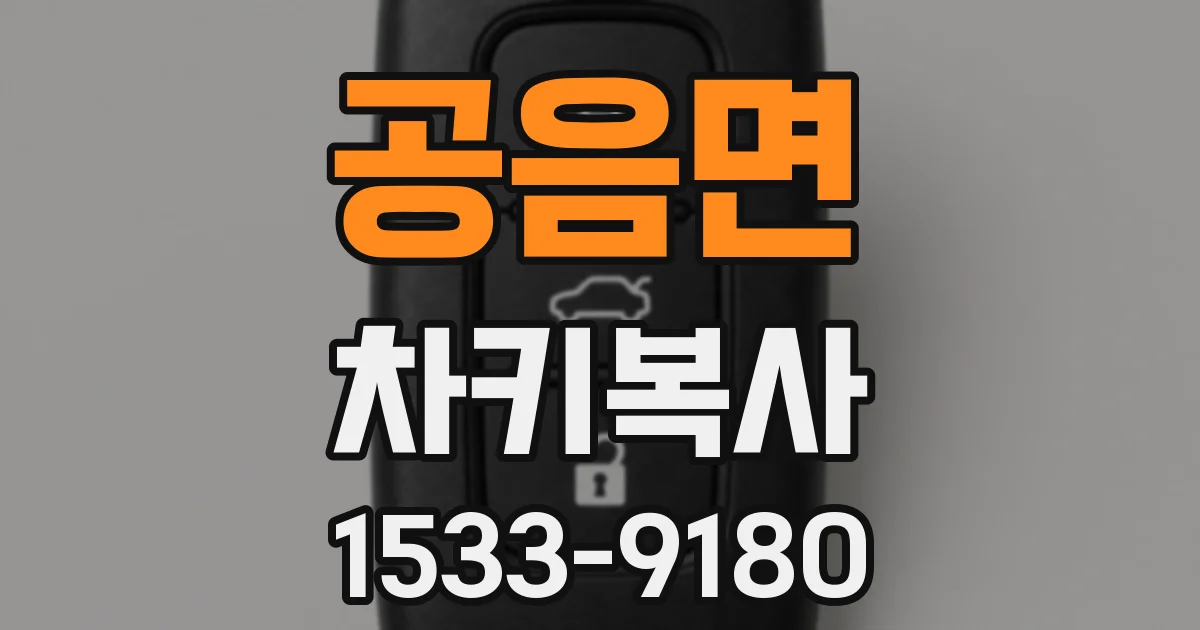 공음면 차키복사