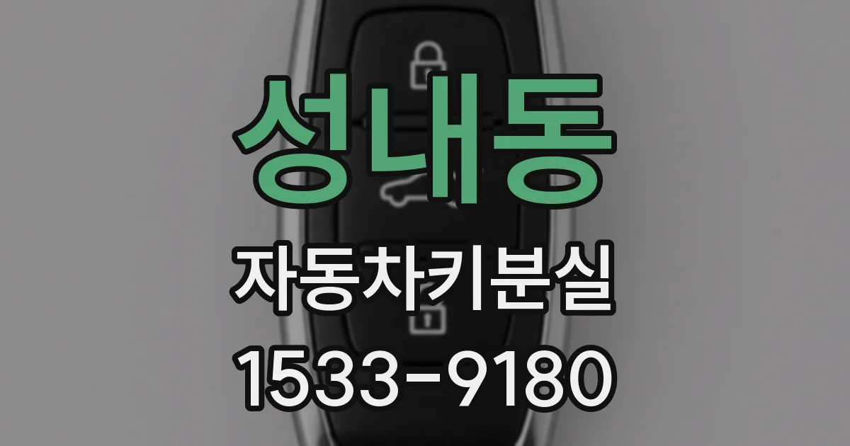 성내동 자동차키분실