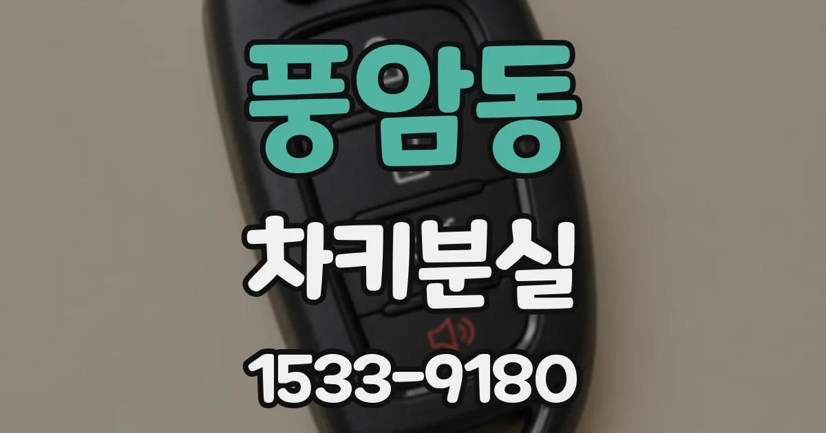 풍암동 차키분실