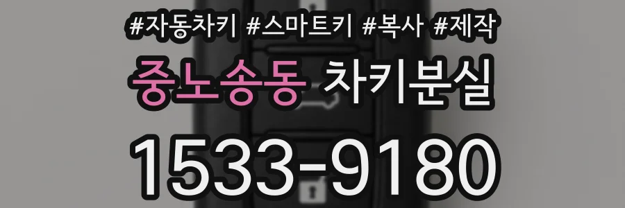 중노송동 차키분실