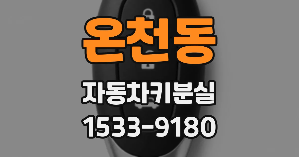 온천동 자동차키분실