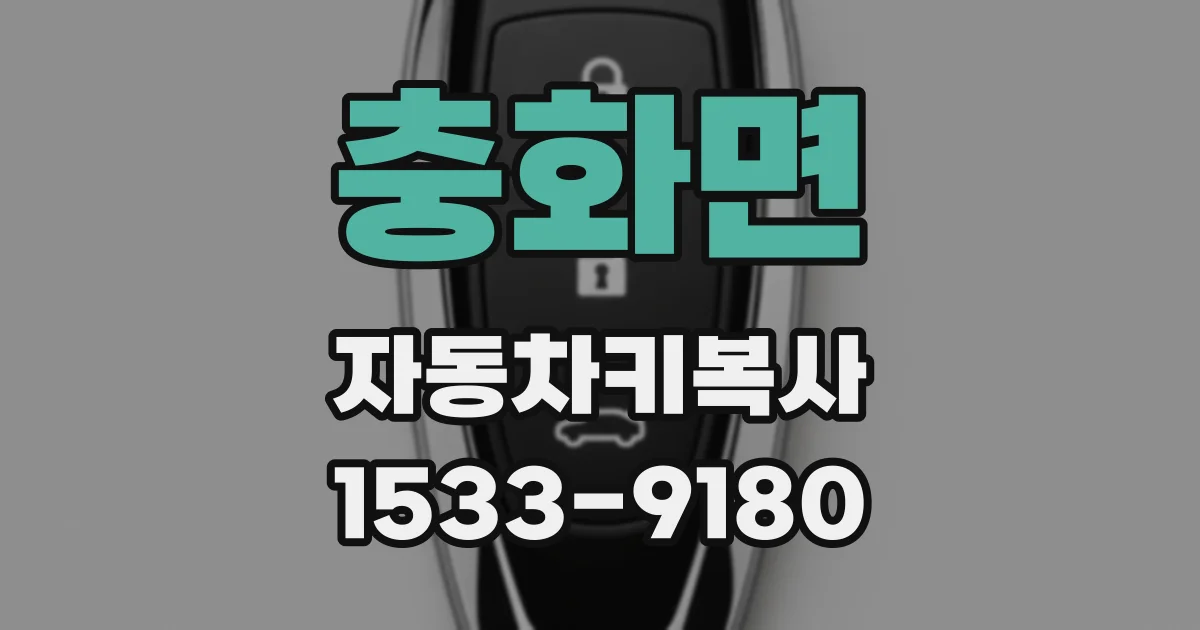 충화면 자동차키복사