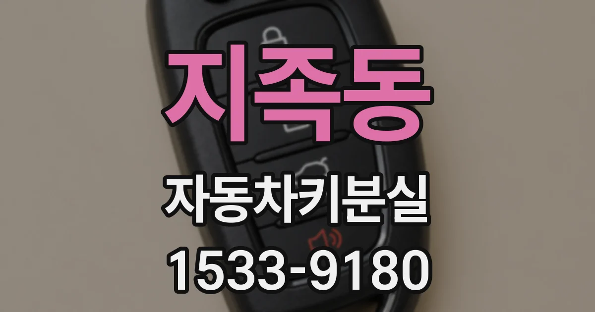 지족동 자동차키분실