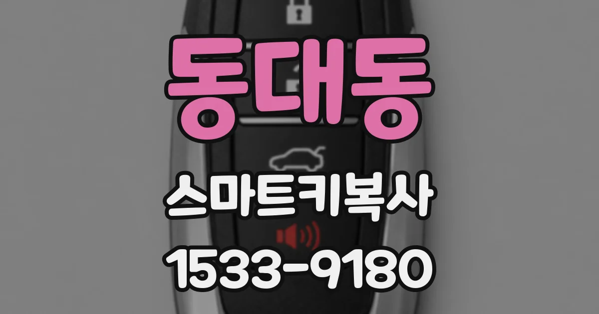 동대동 스마트키복사