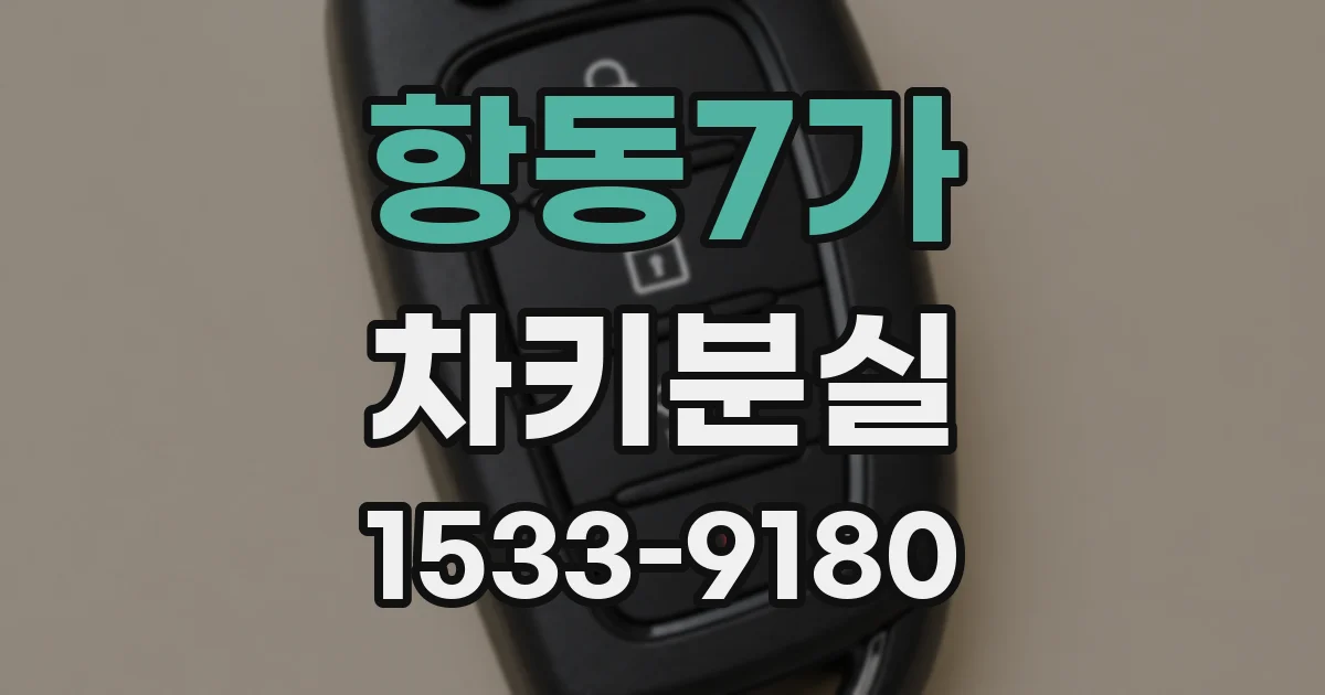 항동7가 차키분실