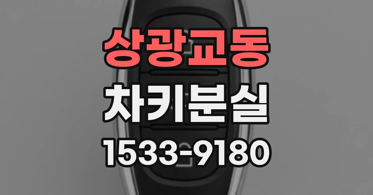 상광교동 차키분실