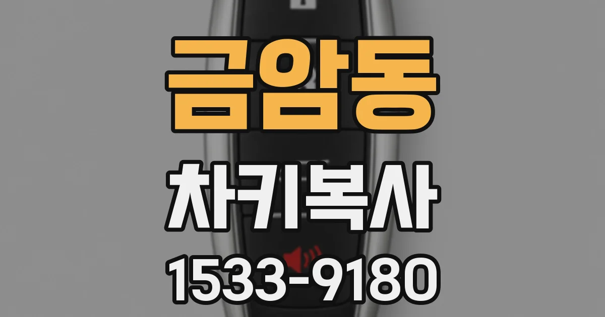 금암동 차키복사