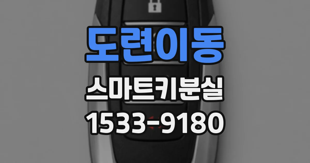 도련이동 스마트키분실