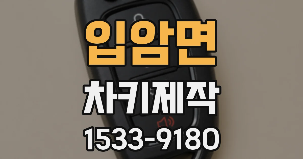 입암면 차키제작