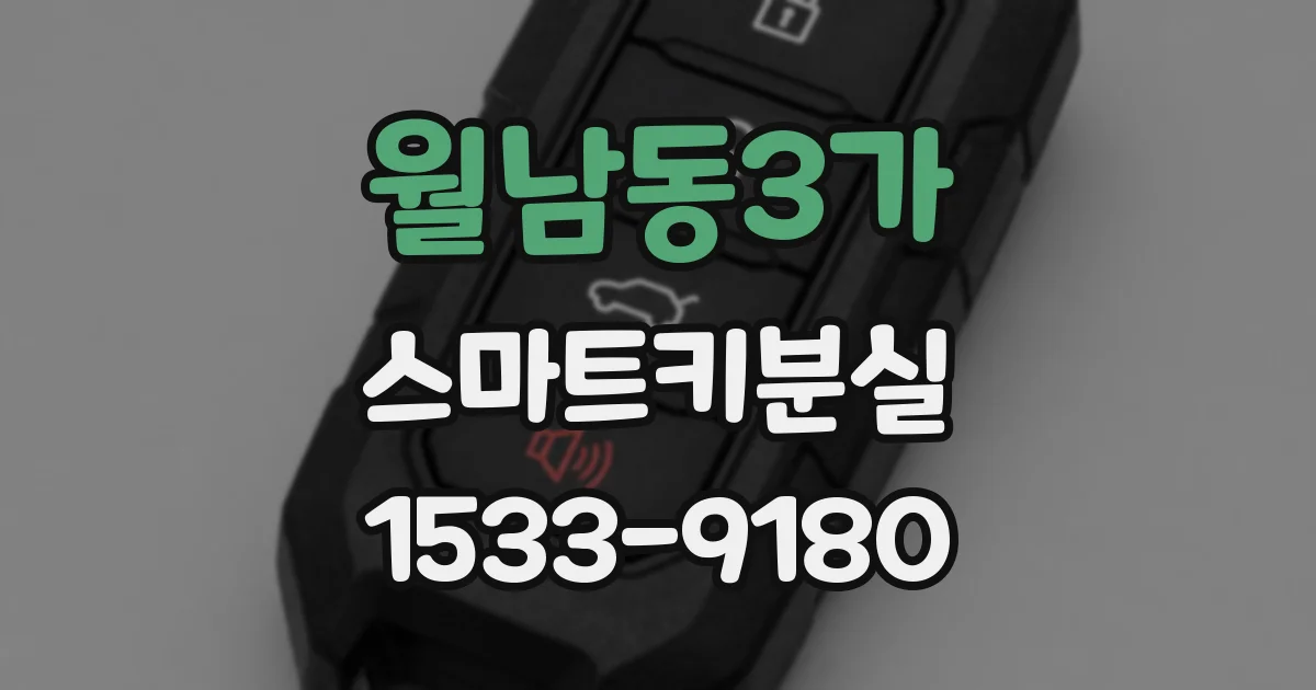월남동3가 스마트키분실