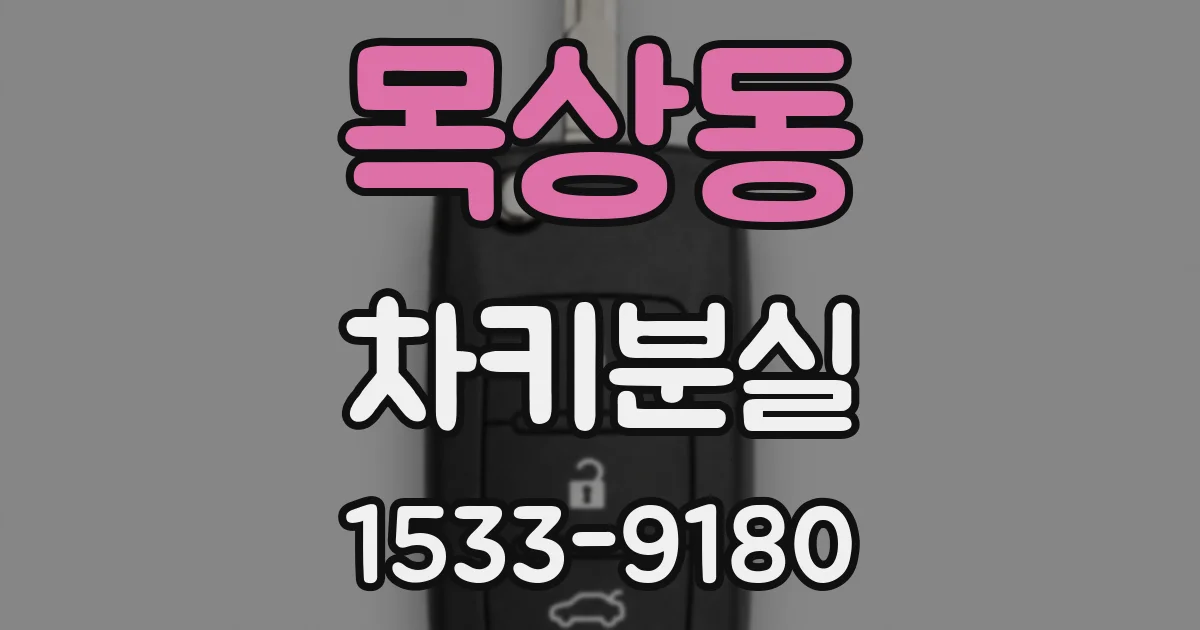 목상동 차키분실