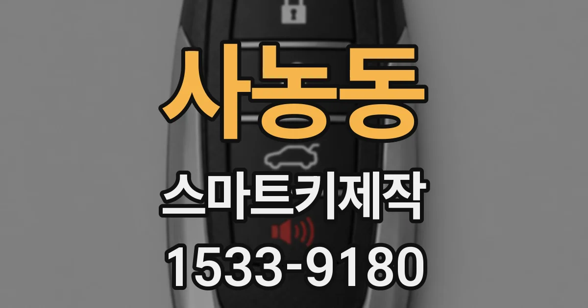사농동 스마트키제작