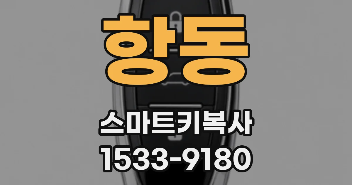 항동 스마트키복사
