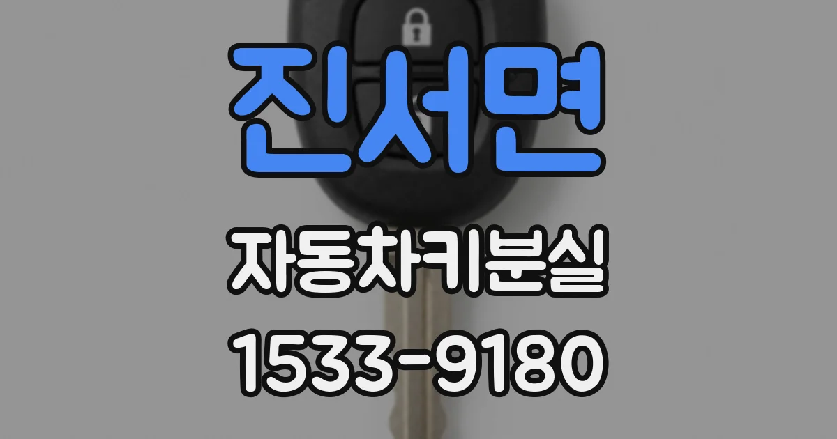진서면 자동차키분실