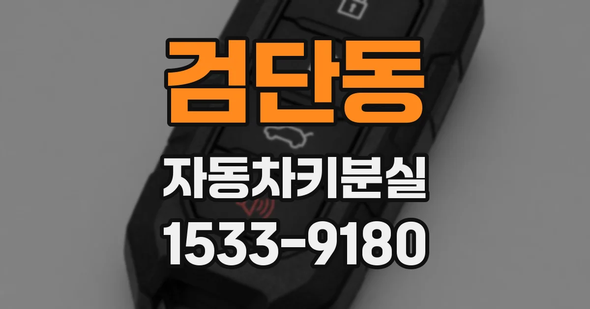 검단동 자동차키분실