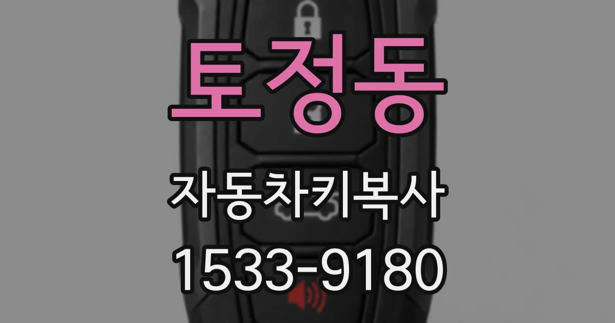 토정동 자동차키복사