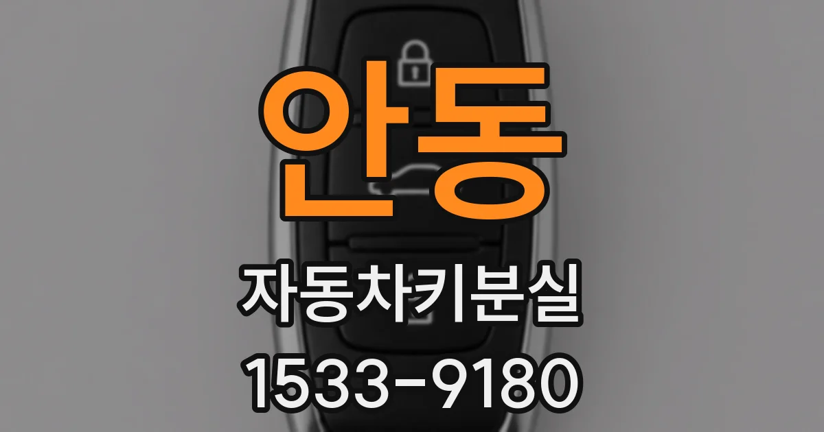 안동 자동차키분실