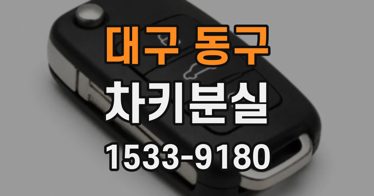 대구 동구 차키분실